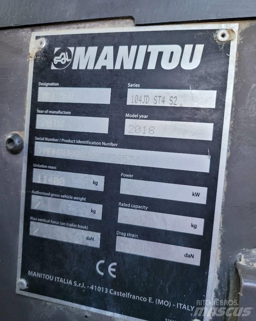 Manitou MLT960 Teleskoplastere