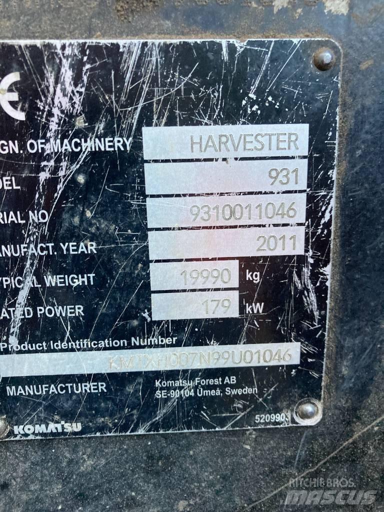 Komatsu 931.1 Hogstmaskiner
