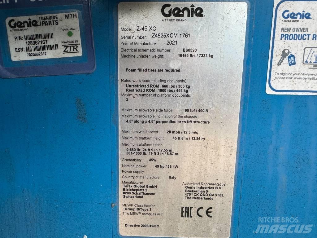 Genie Z 45/25 XC Leddede bomlifter