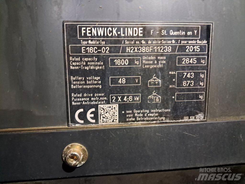 Linde E16C-02 Elektriske trucker
