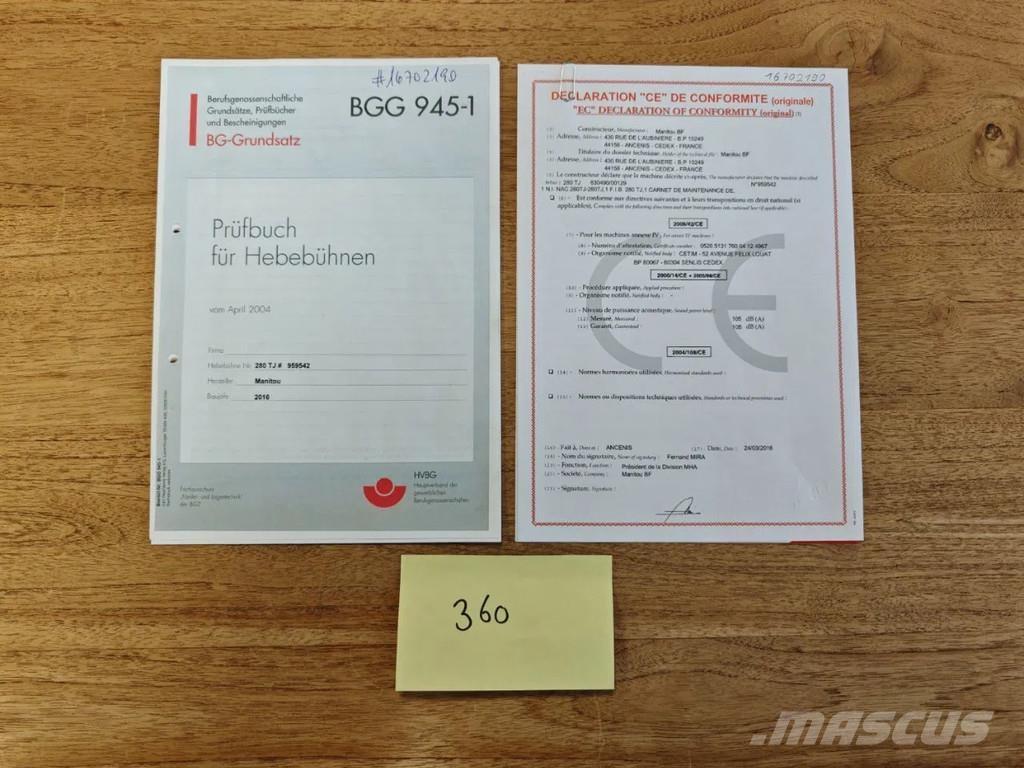 Manitou 280 TJ Teleskop bomlifter