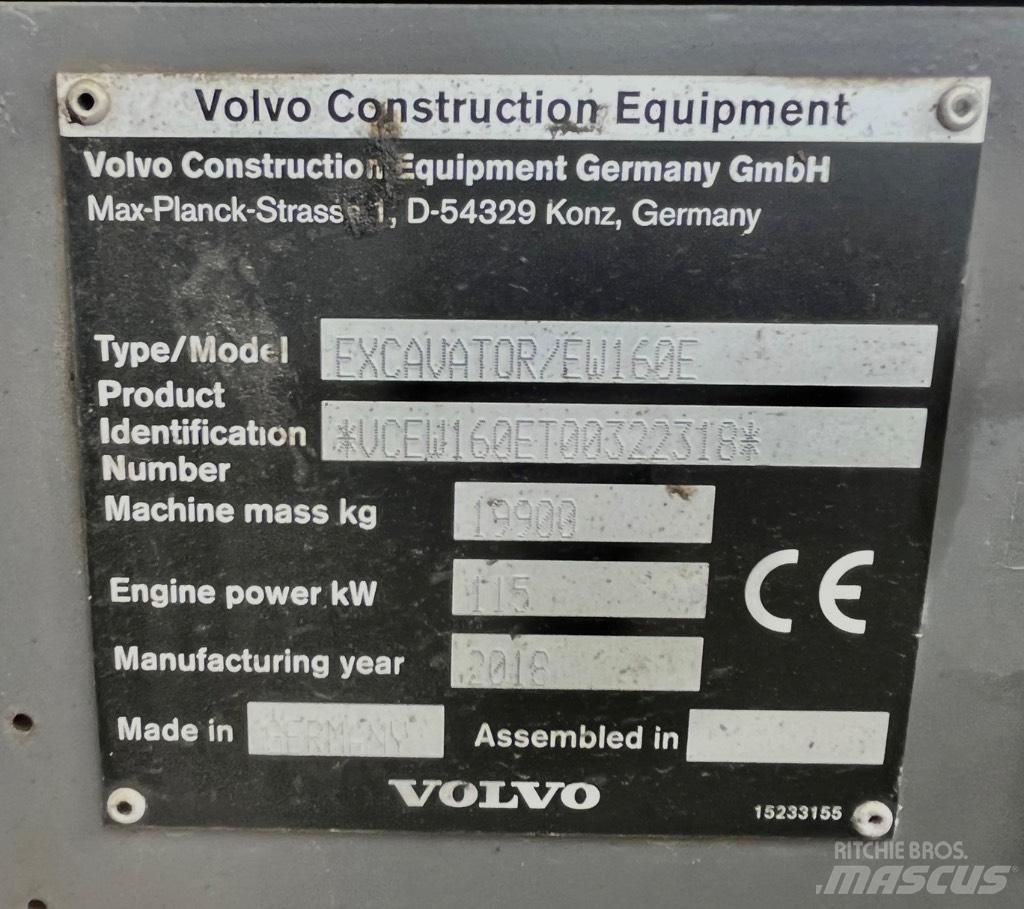 Volvo EW 160 E Hjulgravere