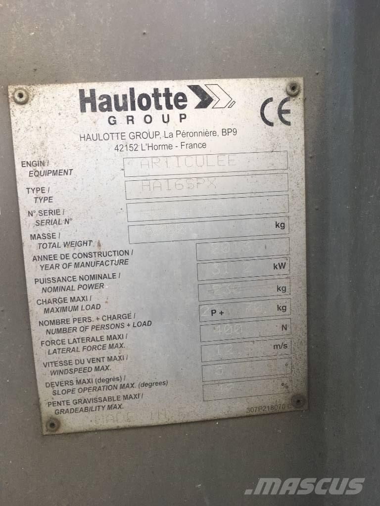 Haulotte HA 16 SPX Leddede bomlifter