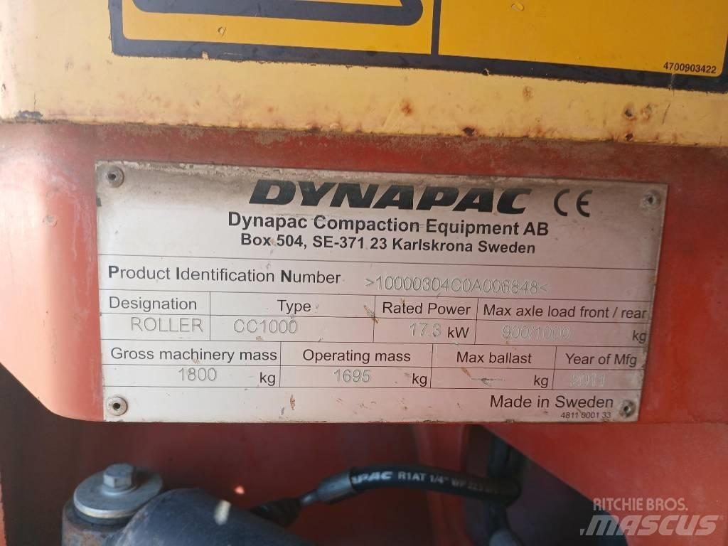 Dynapac CC1000, Vält Tandem Valser