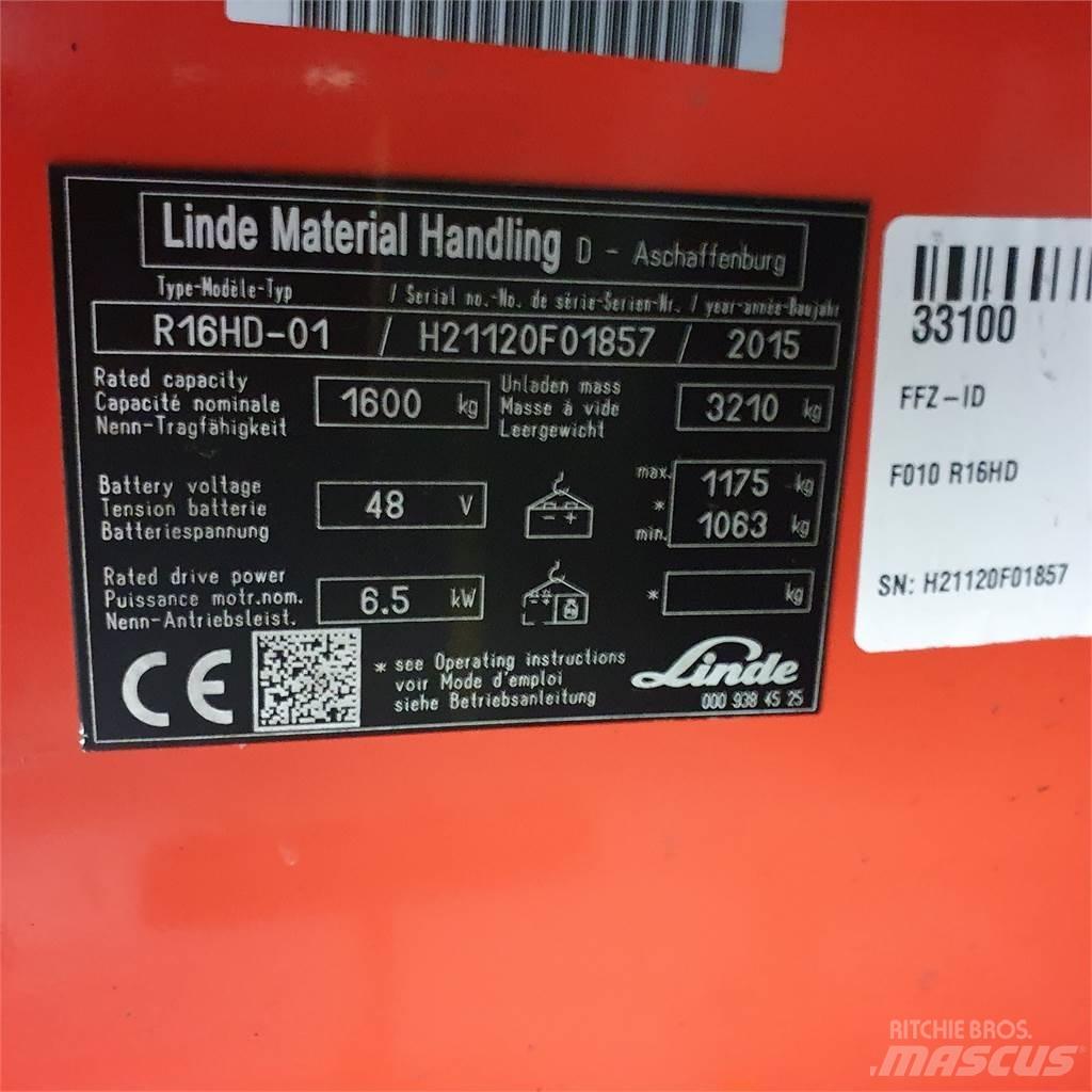 Linde R16HD Skyvemasttruck