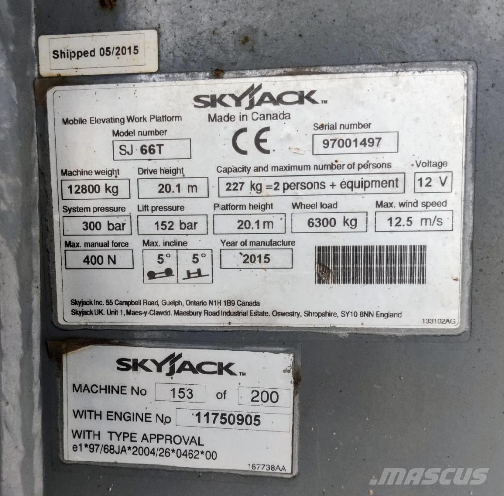 SkyJack SJ 66 T Leddede bomlifter