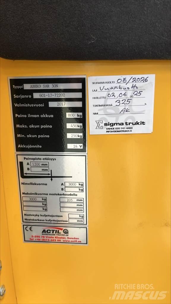 Abeko SAR 30 N Lavtløftende truck