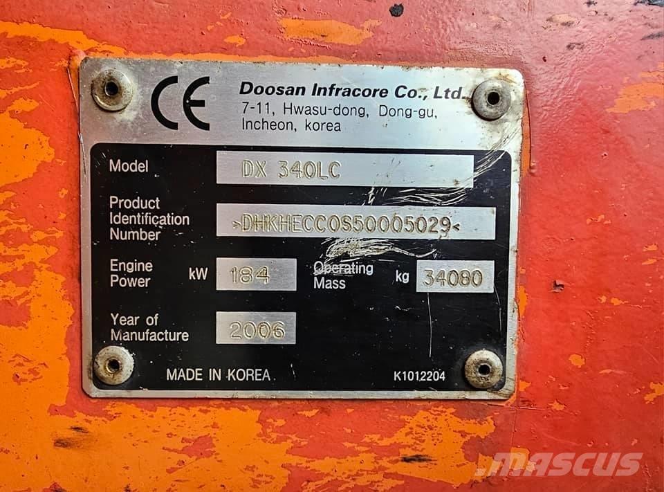 Doosan DX 340 LC Beltegraver