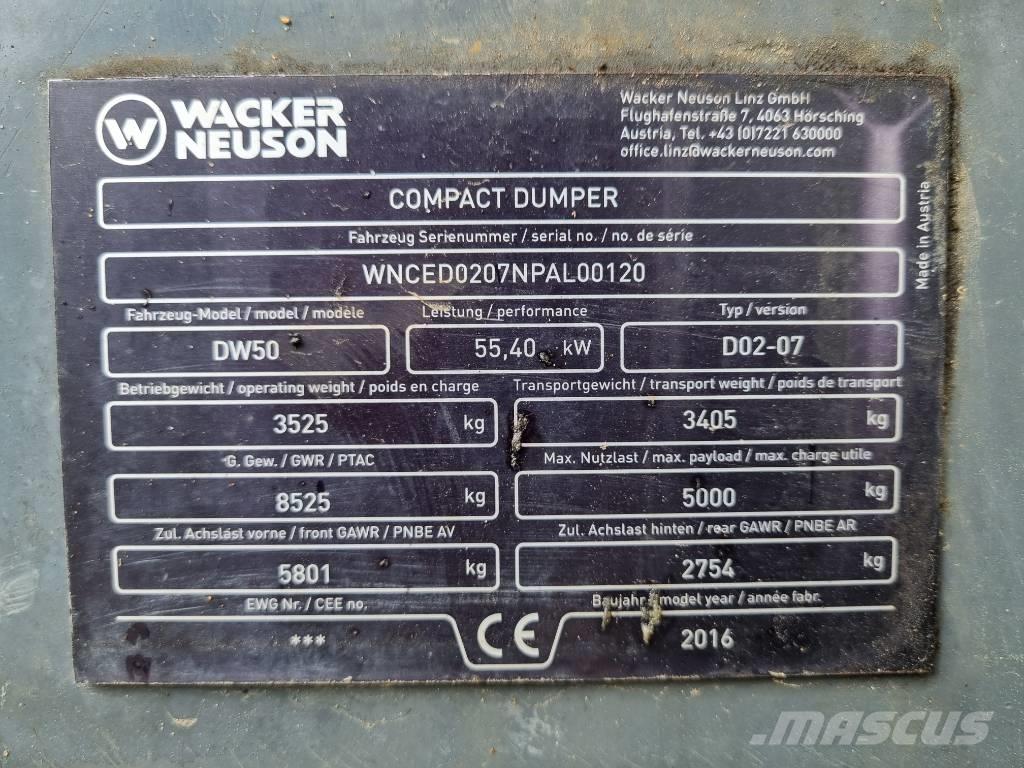 Wacker Neuson DW 50 Mini dumpere