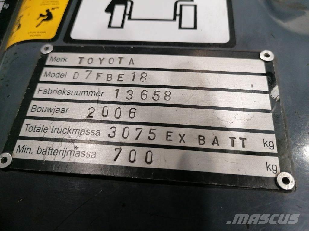 Toyota 7FBEF18 Elektriske trucker