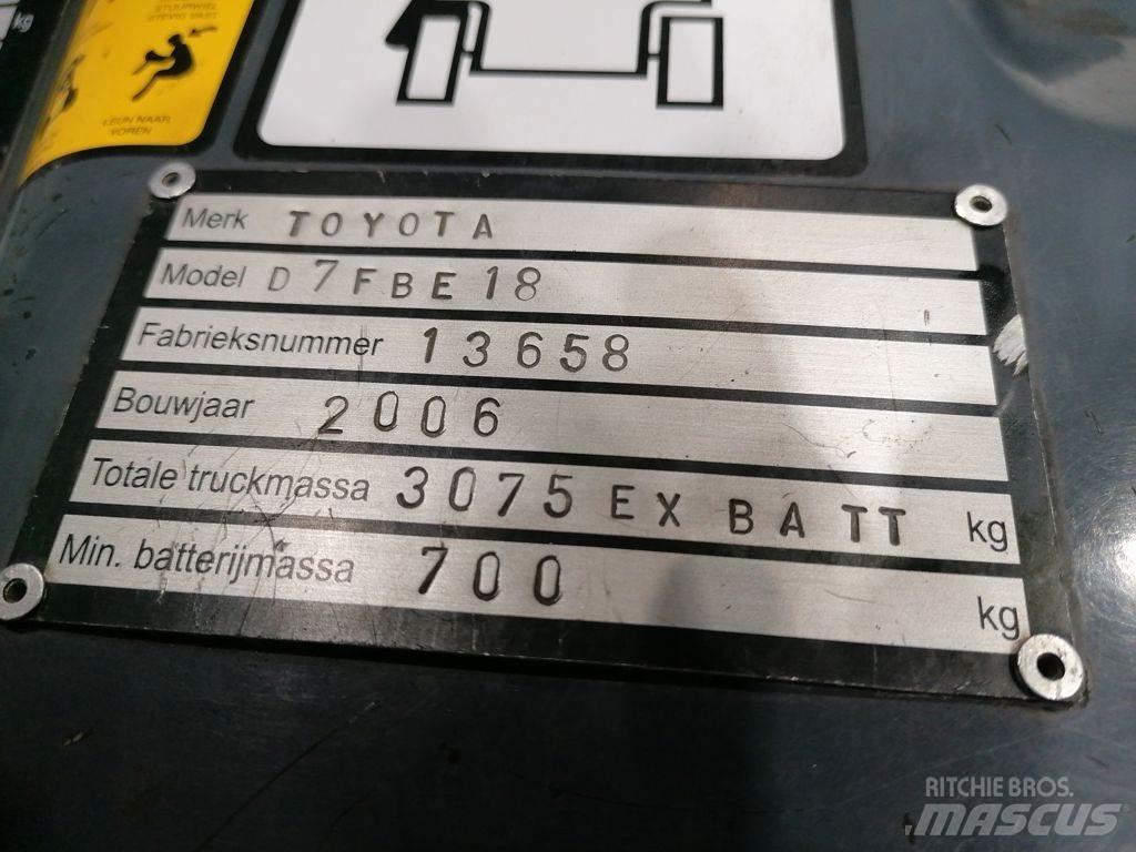 Toyota 7FBEF18 Elektriske trucker