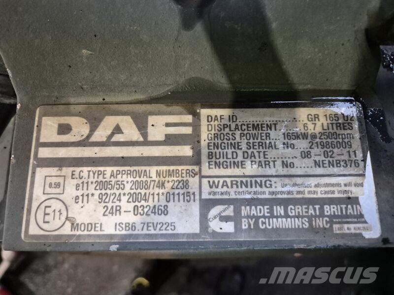 DAF GR165U2 Motorer