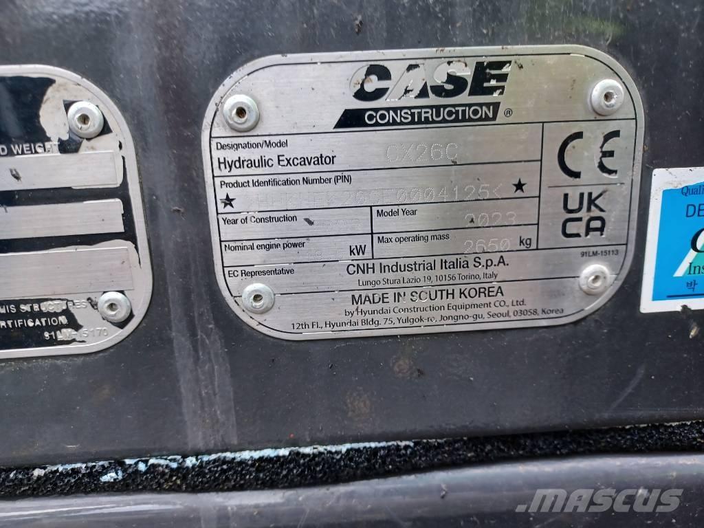 CASE CX 26 C Minigravere <7t