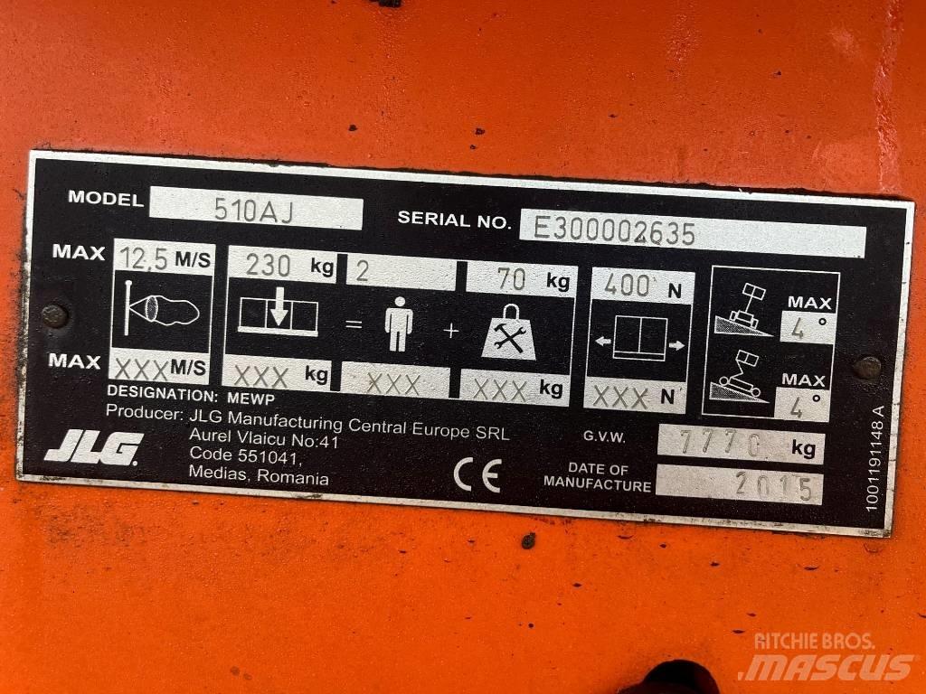 JLG 510 AJ Leddede bomlifter