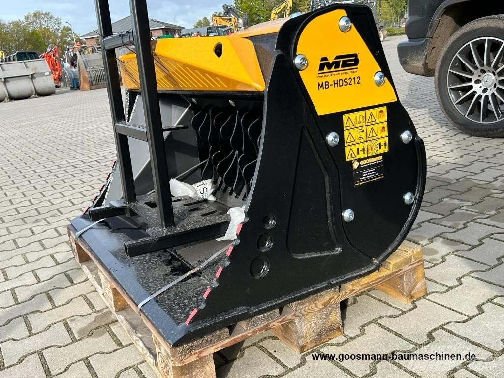 MB Crusher HDS 212 Sorteringsskuffer