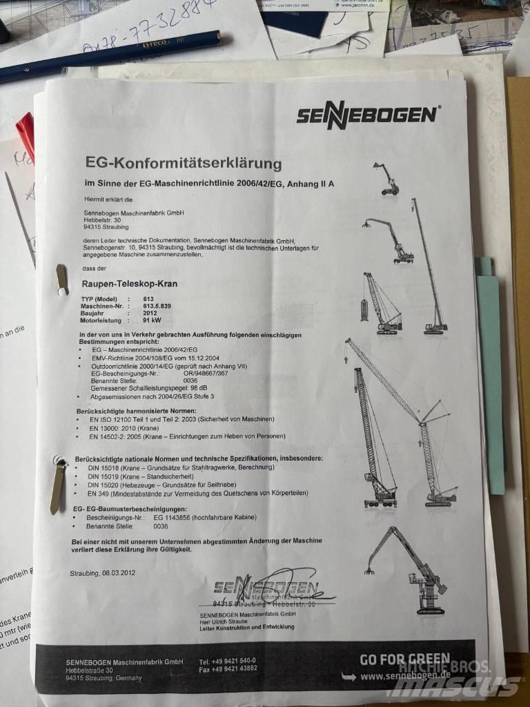 Sennebogen 613 R Beltegående Kran
