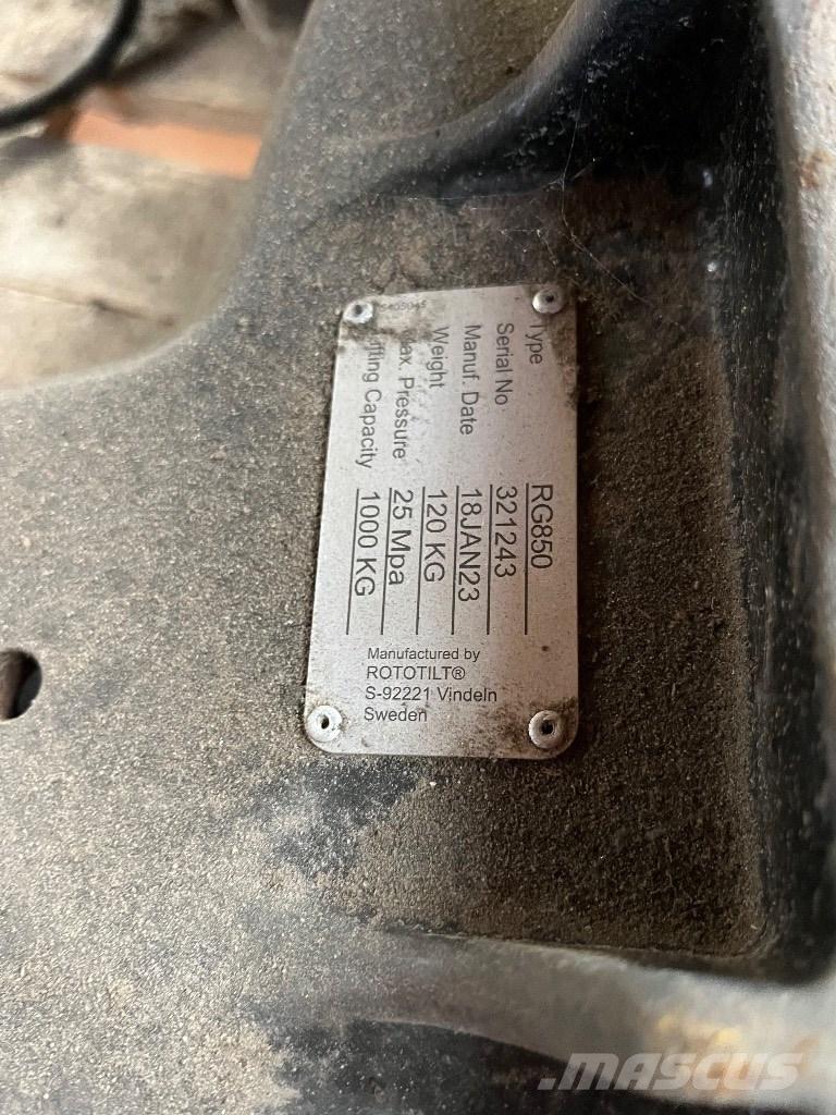Rototilt R850 Anlegg - Annet