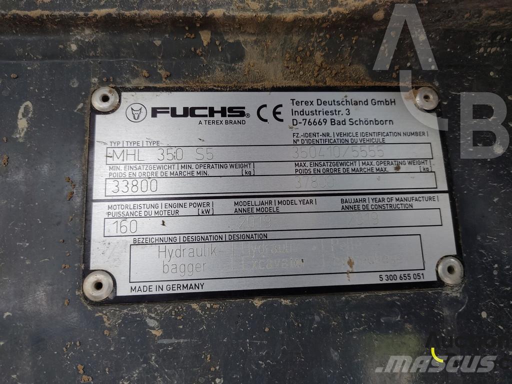 Fuchs MHL 350 Gravemaskiner for avfallshåndtering