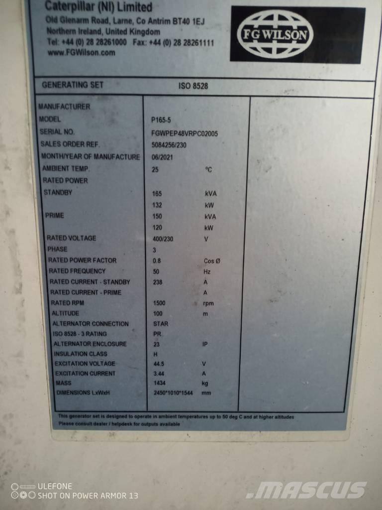 FG Wilson P 65-5 Diesel Generatorer