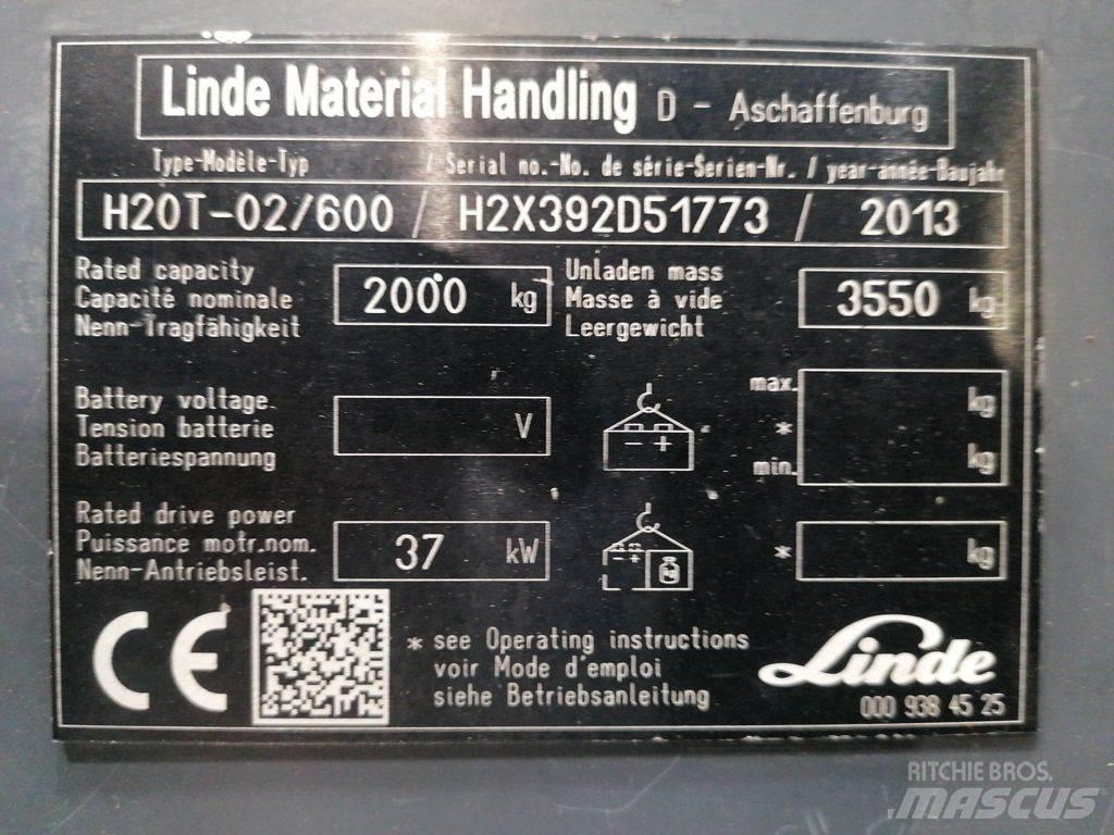 Linde H20T-02/600 Propan trucker