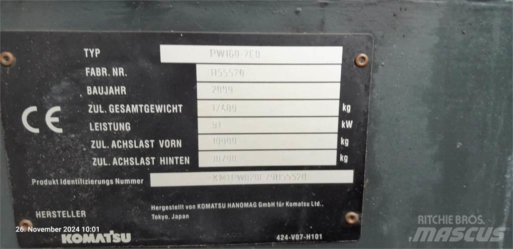Komatsu PW160-7E0 Hjulgravere