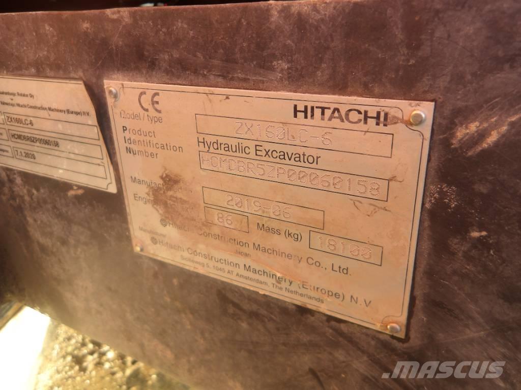 Hitachi ZX 160 LC Beltegraver