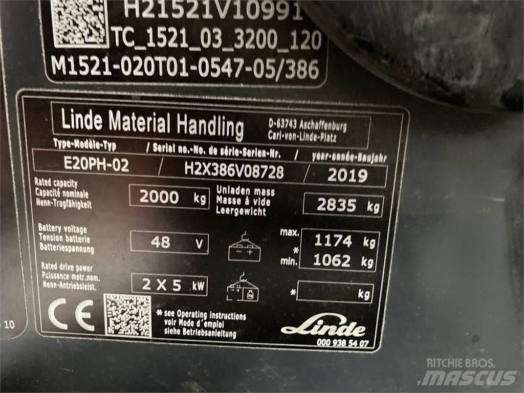 Linde E20PH Elektriske trucker
