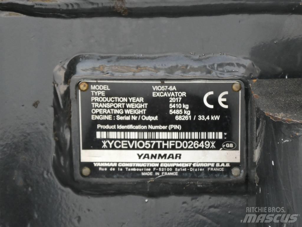 Yanmar Vio 57-6A Minigravere <7t