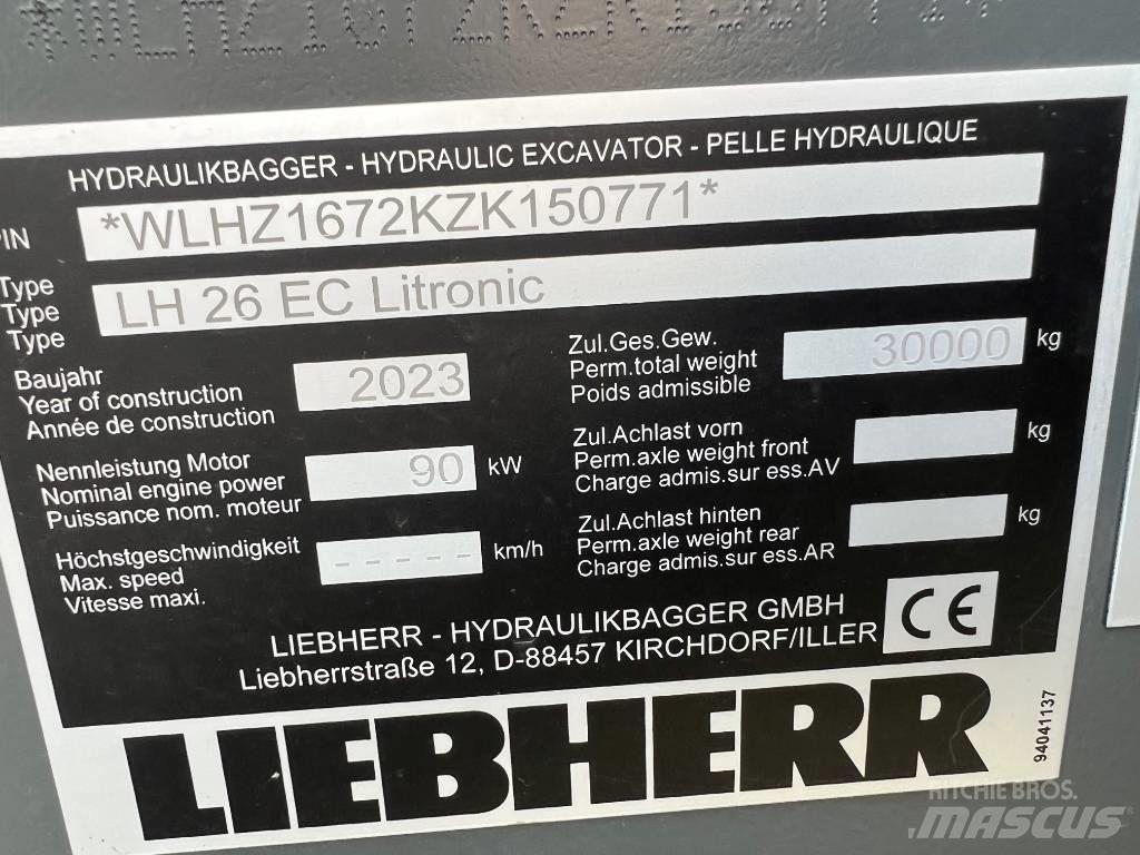 Liebherr LH26 EC Beltegraver