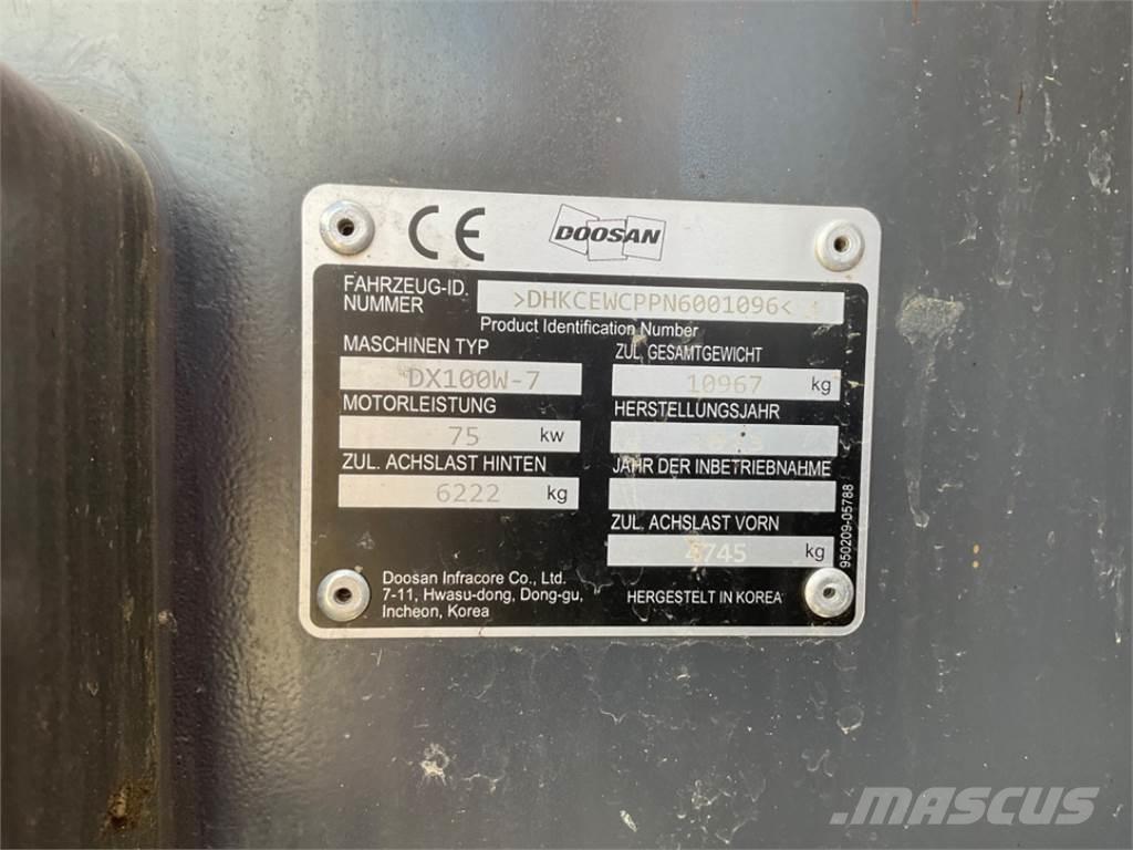 Doosan DX100W-7 Hjulgravere