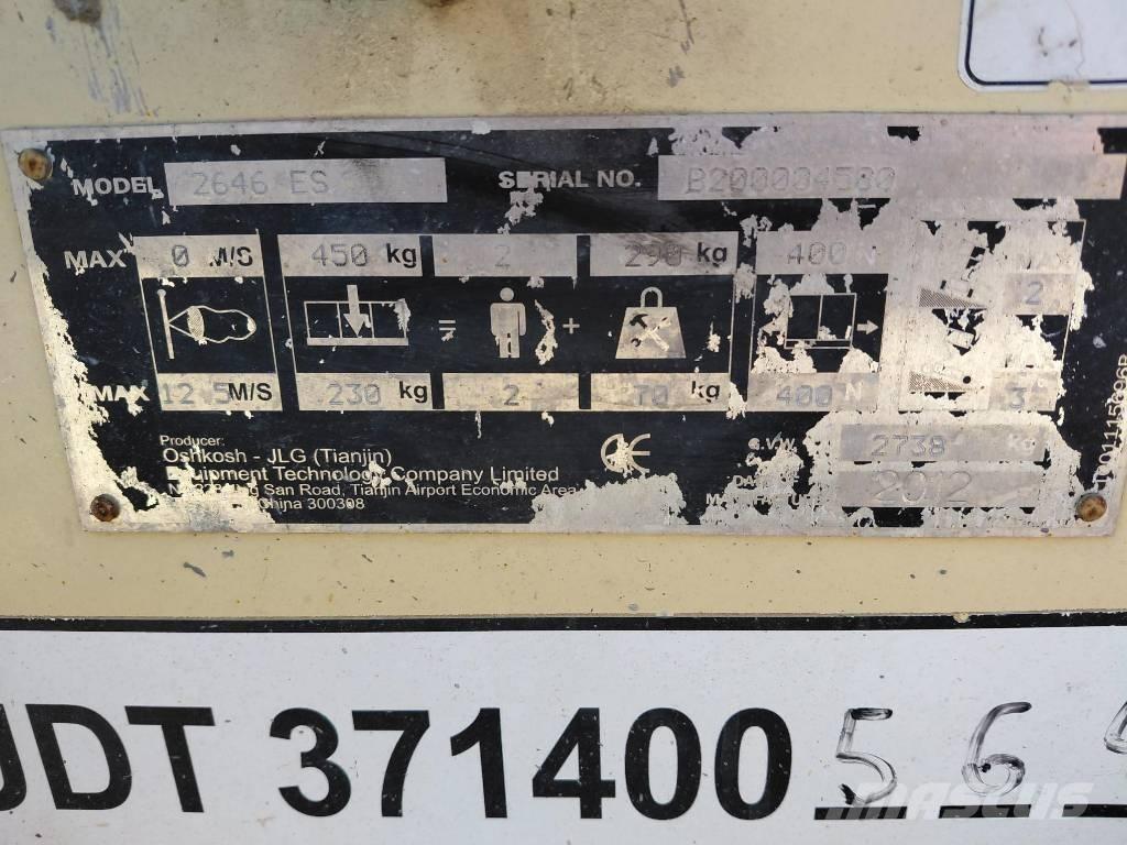 JLG 2646ES Sakselifter