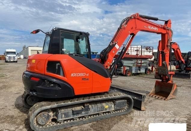 Kubota KX080-4S2 Beltegraver