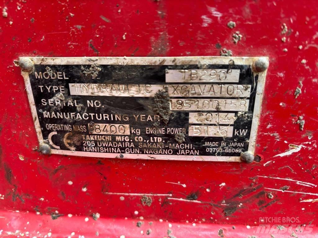 Takeuchi TB290 Midigravere 7 - 12t