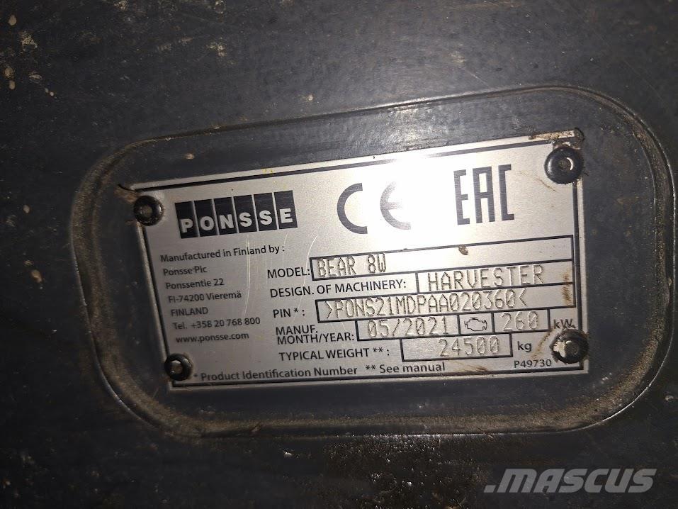 Ponsse Bear 8W Hogstmaskiner