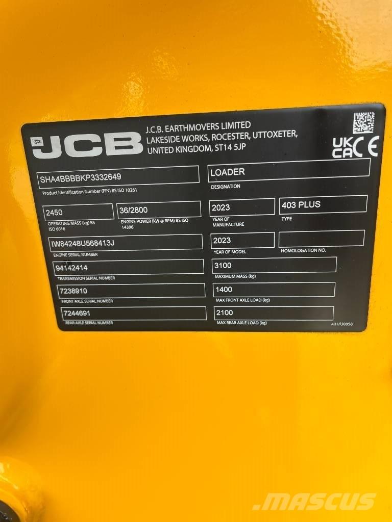 JCB 403 Agri Plus Kompaktlastere