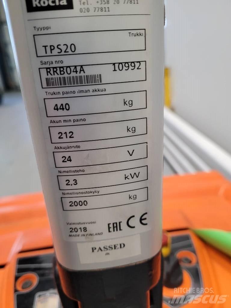 Rocla TPS20 Lavtløftende truck med platform