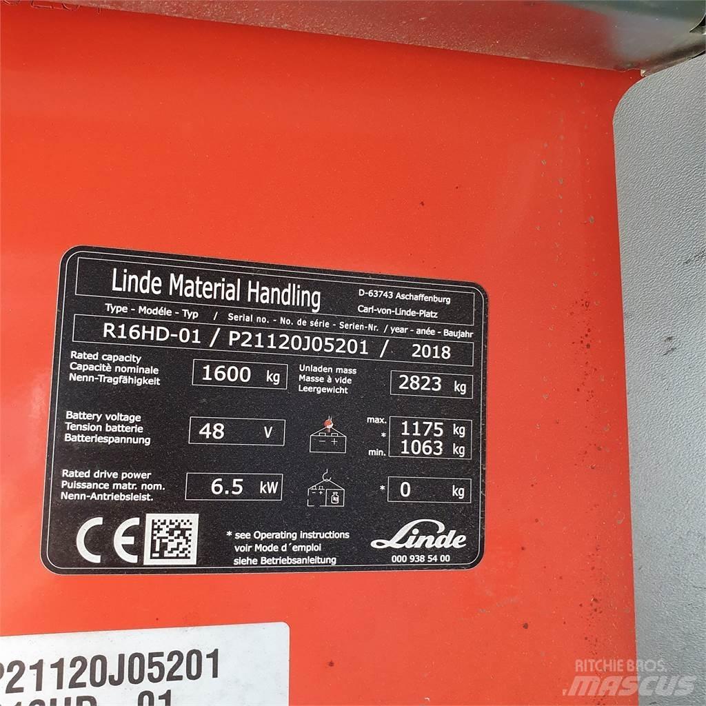 Linde R16HD Skyvemasttruck