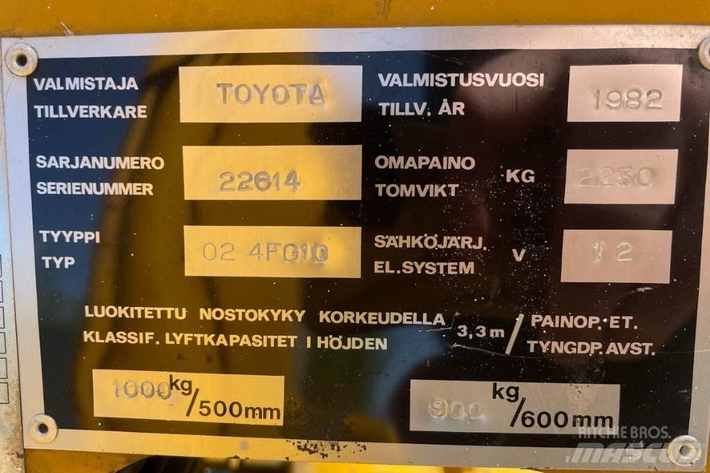 Toyota 02-4FG10 Propan trucker