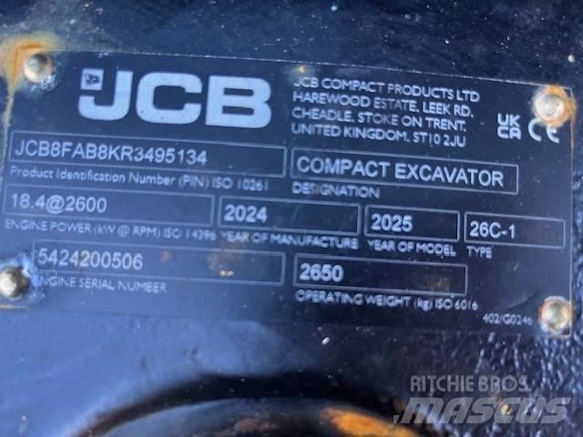 JCB 26C-1 Minigravere <7t