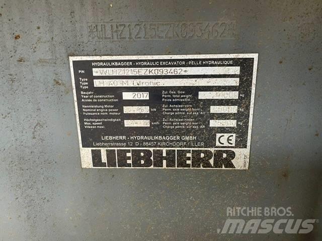 Liebherr LH40M Gravemaskiner for avfallshåndtering