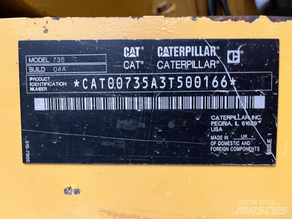 CAT 735 Rammestyrte Dumpere