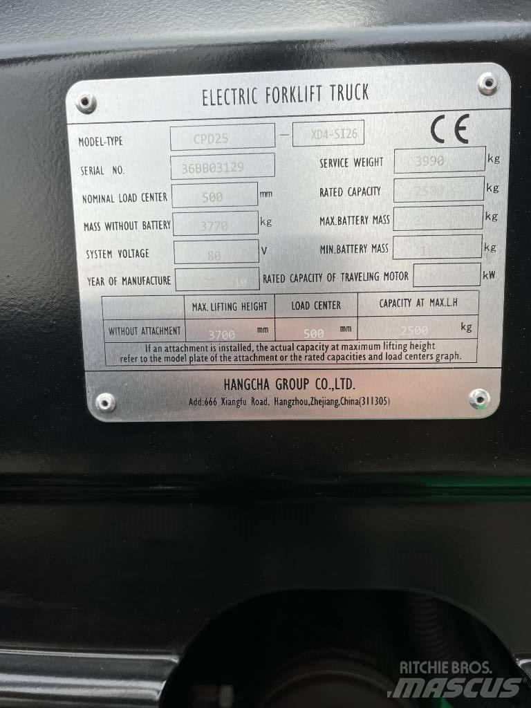 Hangcha CPD 25 Elektriske trucker