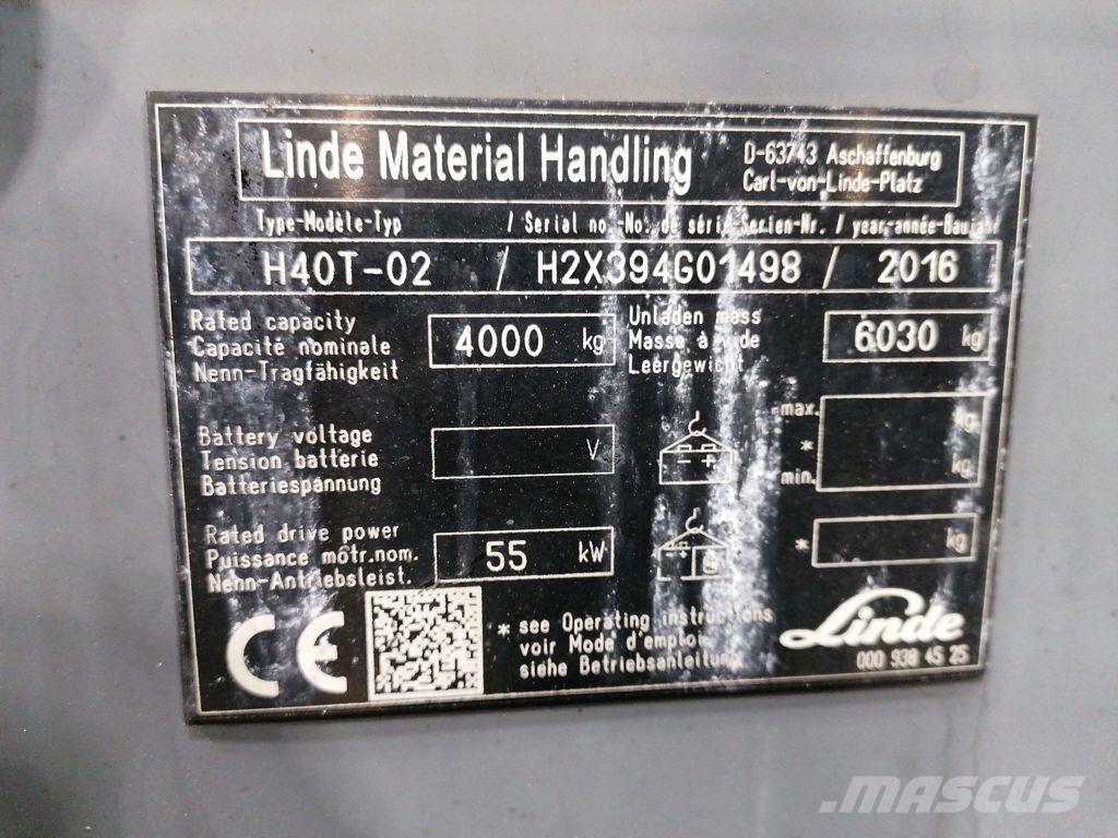Linde H40T-02 Propan trucker