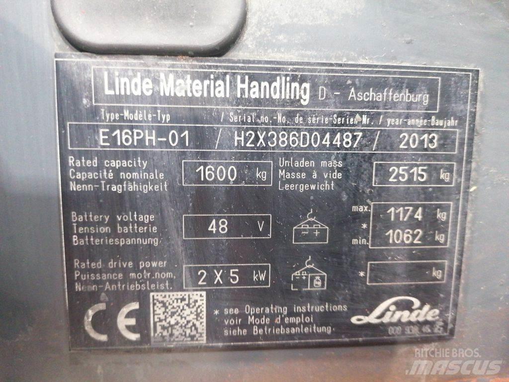 Linde E16PH-01 Elektriske trucker