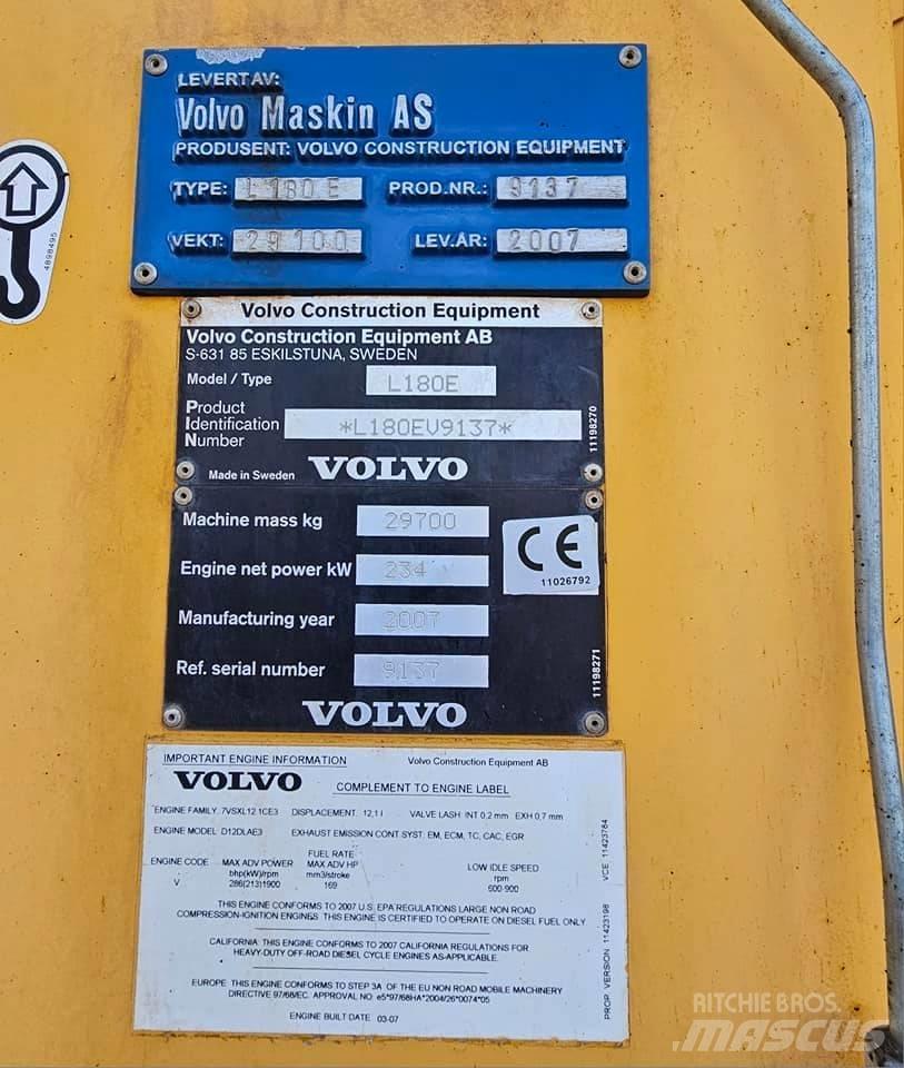 Volvo L 180 E Hjullastere