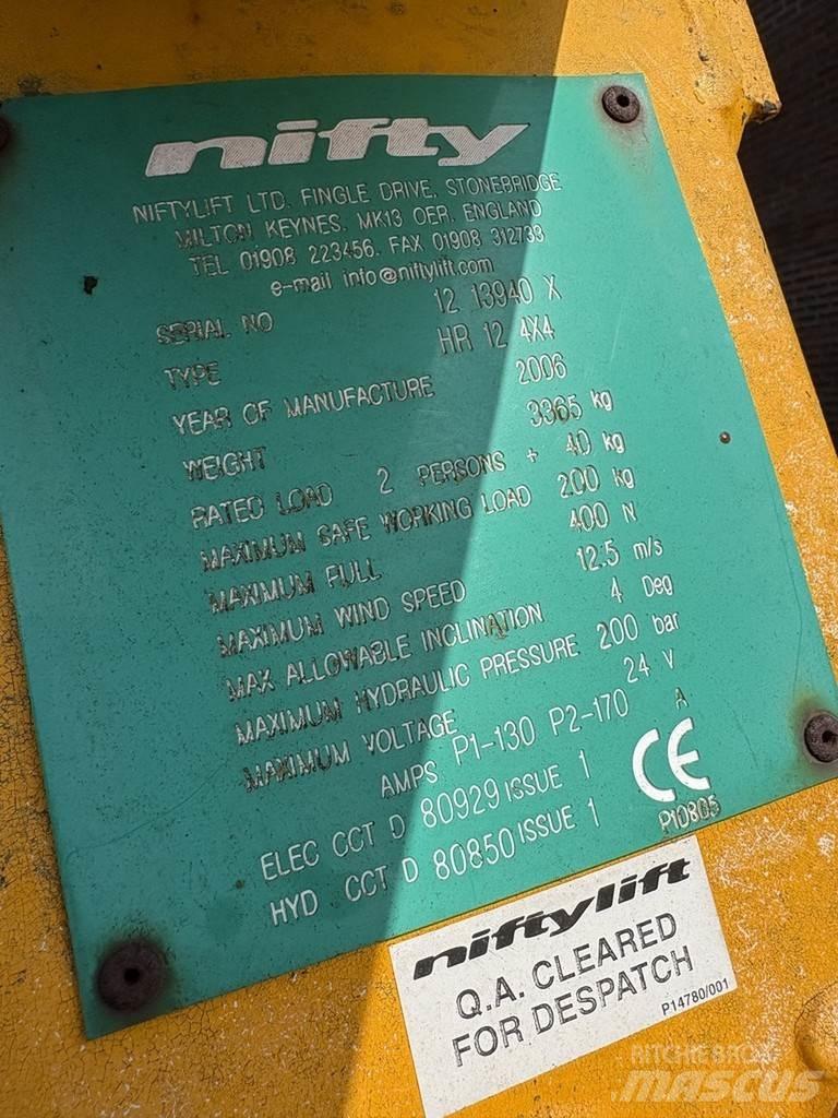 Niftylift Hr12nde Leddede bomlifter