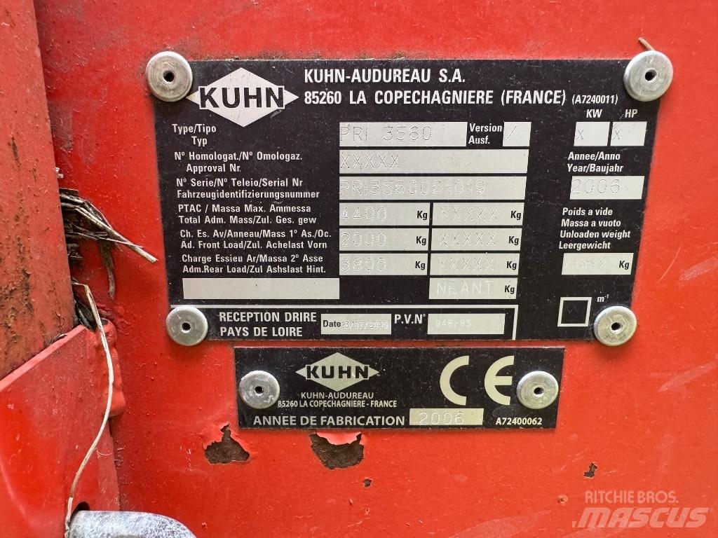 Kuhn Primor 3560 Rundballerivere, -kuttere og -utpakkere