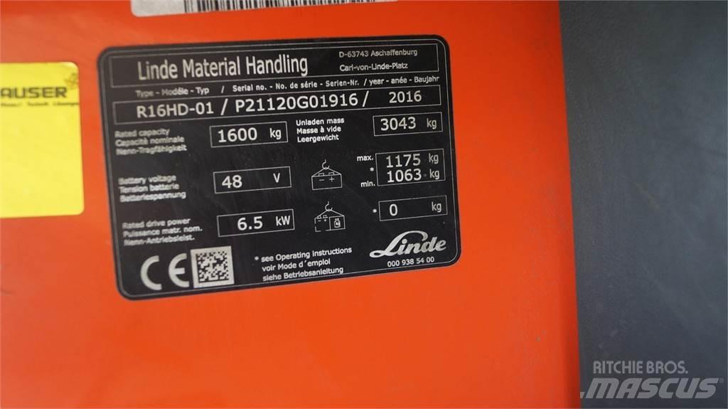 Linde R16HD Skyvemasttruck