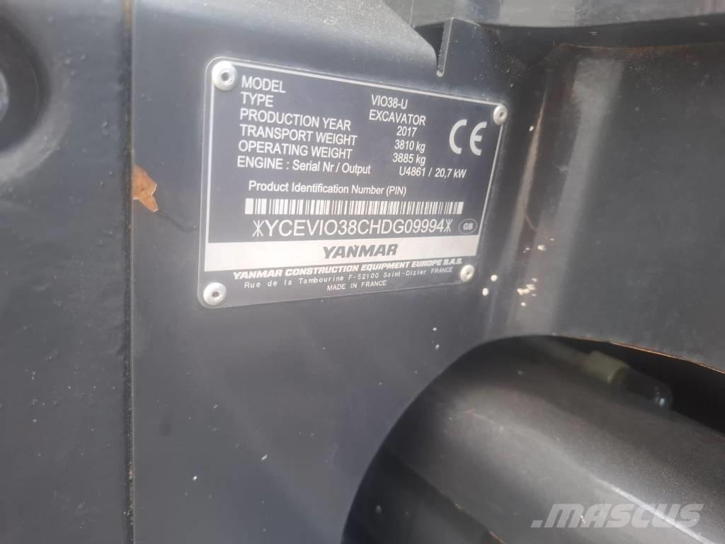 Yanmar Vio 38-U Minigravere <7t