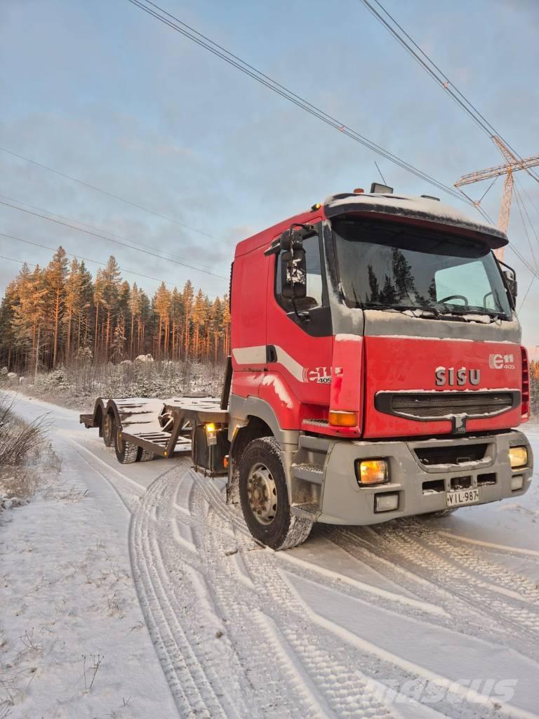 Sisu E11 Spesialbiler for transport av skogsmaskiner